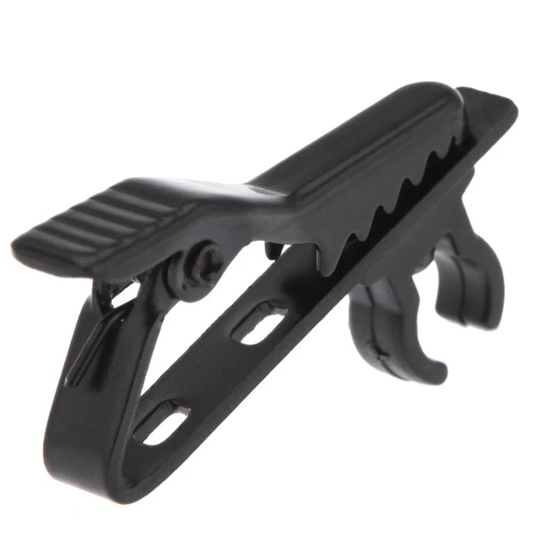 

4 x miniphone lapel tie clip for Lapel Lavalier Mic (Black)