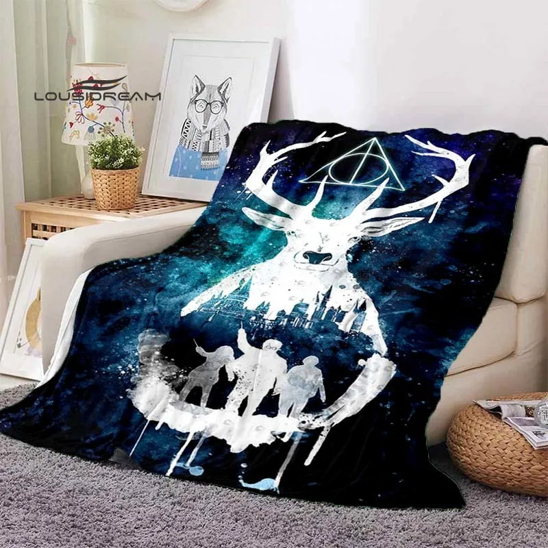 Одеяло Магическая Академия Модное кино Фланельный кроватный плед Мягкий 3D-напечатанный покрывало для дивана, путешествий, кемпинга Теплое одеяло.