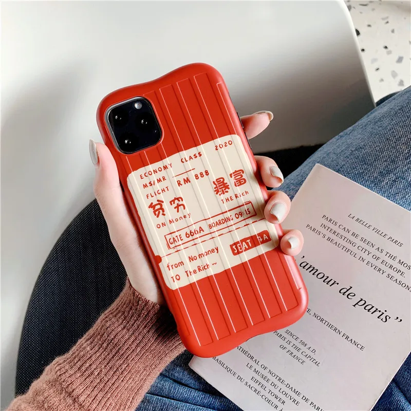 IUENUA Модный чехол с принтом билета для iphone 11 XS Max X XR iPhone 7 8 Plus сотового телефона пар |