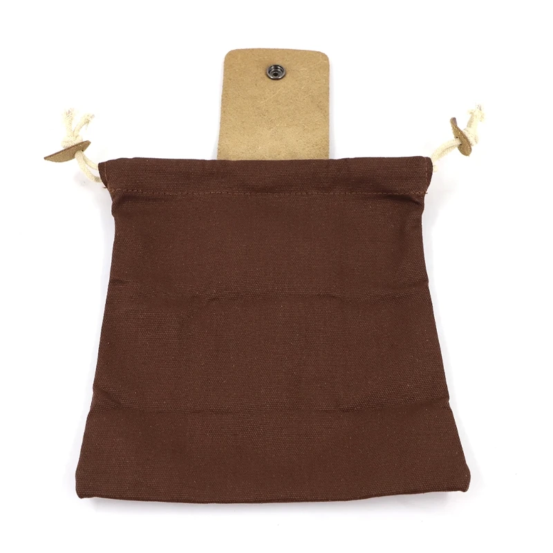 

Leather Canvas Pouch Multifunctional Outdoor Foraging Bag Jungle Fruit Picking 20CA