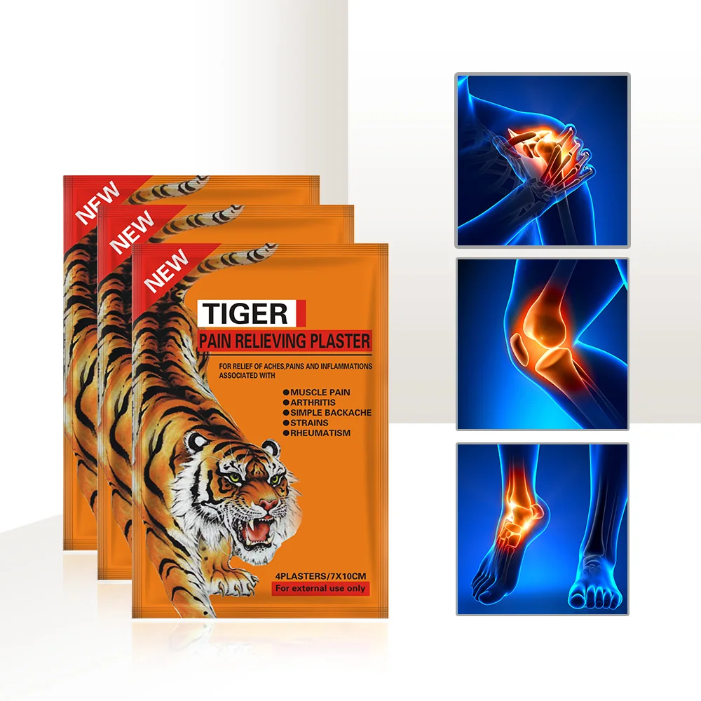 

300pcs/lot Up to 12 Hours pain relief traditional Chinese medicine neck and shoulder pain relieving tiger plaster