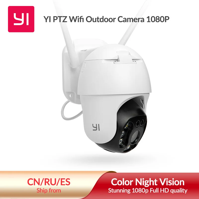 

YI 1080P PTZ Wifi Outdoor Camera Digital Zoom AI Human Auto Tracking Wireless IP Camera Audio IR Night Vision Security CCTV Cam