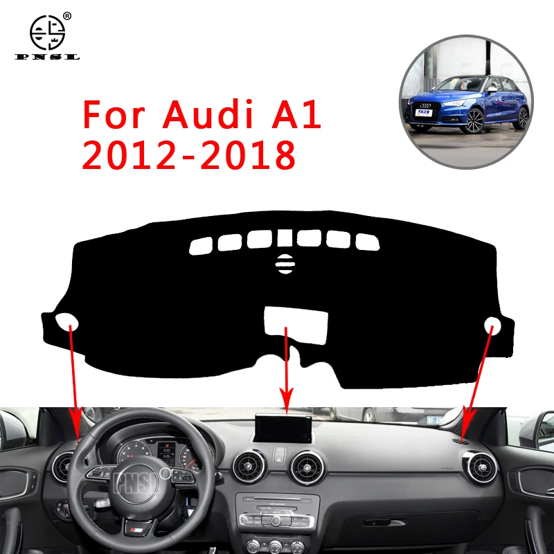 PNSL коврик для приборной панели автомобиля Audi A1 2012 2013 2014 2015 2016 2017 защита от солнца