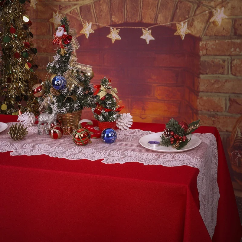 Кружевной угловой столик много размеров вечерние для домашнего праздника