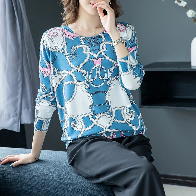 Элегантный свитер женские повседневные Модные свободные свитера и пуловеры