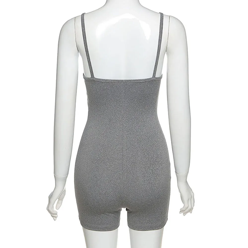 

Sexy Spaghetti Strap V-Neck Jumpsuits Overalls Rompers Playsuit Women Backless Skinny Bodysuit Bodycon Shorts Pants Dropshipping