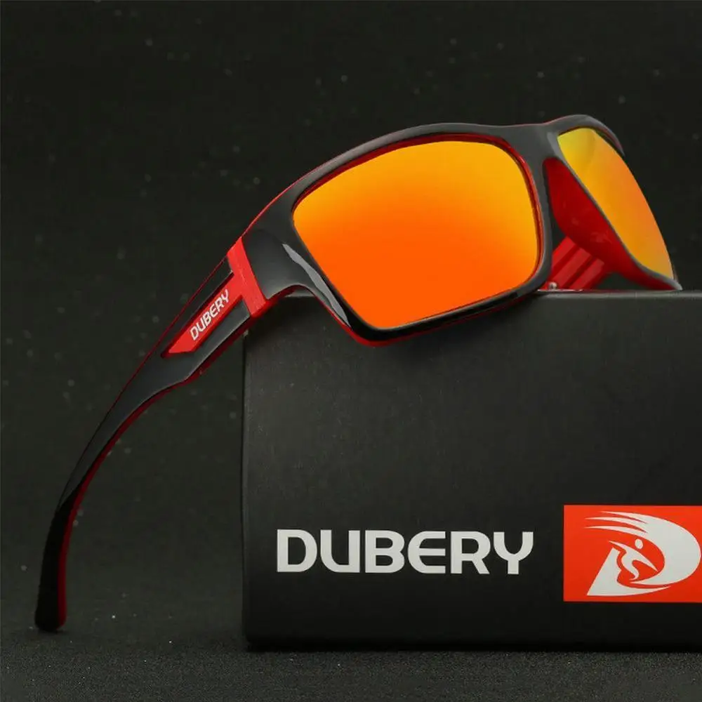 Бренд dubery Дизайнерские мужские очки поляризованные черные водительские