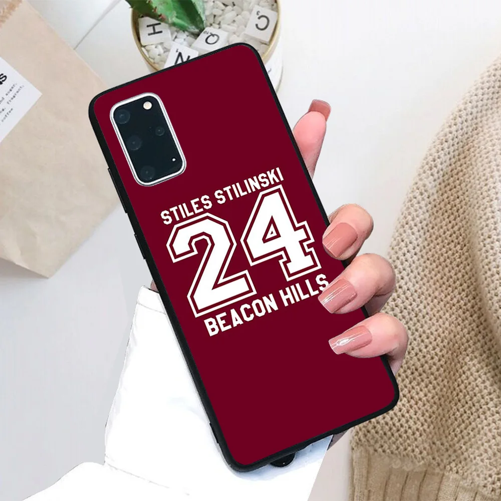 

For Samsung Galaxy Stiles Stilinski #24 Soft TPU Black Border Samsung Galaxy Case