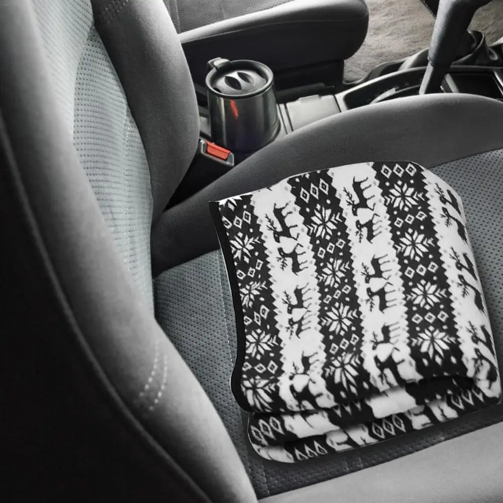 

12V Car Heating Blanket Snowflake Elk Pattern Car Electric Blanket Energy Saving Heated Travel Blankets