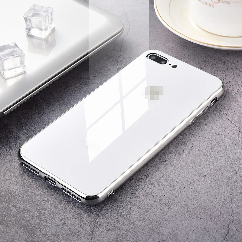 Ударопрочный 9H закаленный глянцевый чехол для Apple iphone X XR XS 11 pro Max 6 6S 7 8 Plus