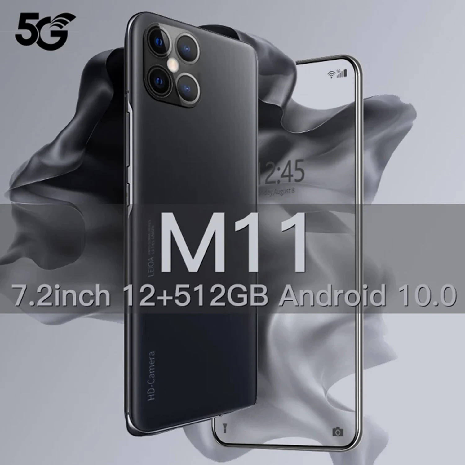 

M11 Smartphone Android 10 Smartphone 512GB 7.2 inch Unlocked 5G 5000mAh Global Version