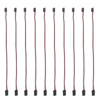10 pieces of 300mm suitable for rc jr futaba male to male servo extension cable anti jamming flight control cable