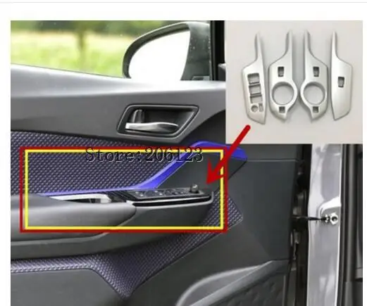 Для Toyota C-HR CHR 2016 2017 2018 Автомобильный интерьер окно подъемная Кнопка отделка