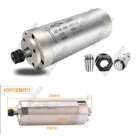 changsheng 0 8kw 800w 24000rpm 65mm er11 water cooled spindle motor 3ph 220v 400hz ac for engraving carving router woodworking