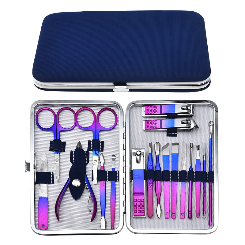

Nail Clipper Cutter Stainless Steel Rainbow Tweezer Clipper Dead Skin Remover Edge Cutter Scissor Plier
