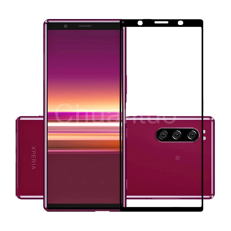 2.5D 9H закаленное стекло премиум класса для Sony Xperia 5 Полное покрытие экрана