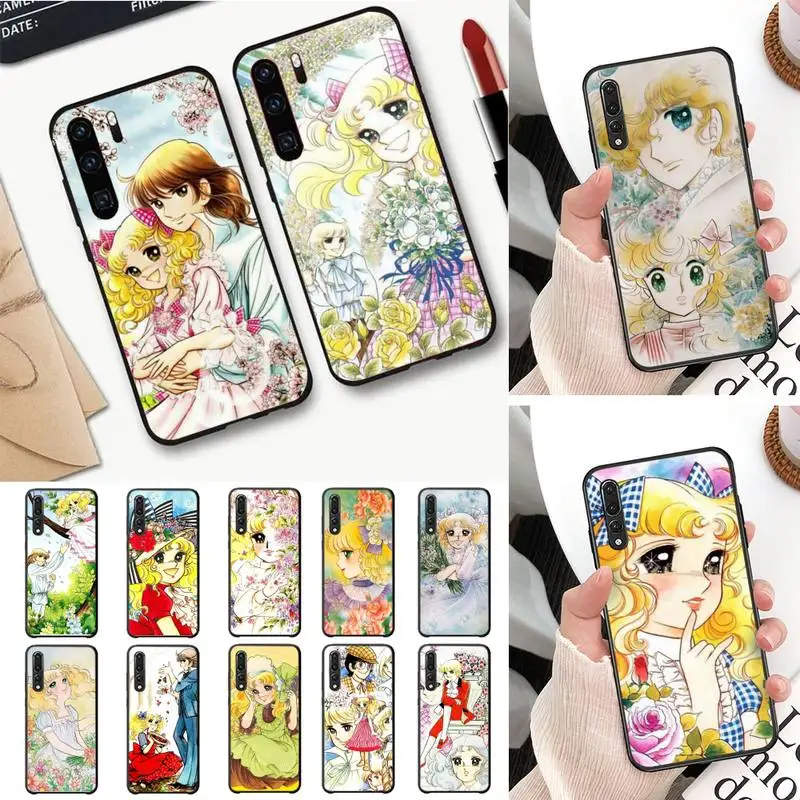 

TOPLBPCS Anime Manga Candy Phone Case For Huawei P30 plus P8 lite P9 lite Back Coque for Psmart P20 pro P10 lite