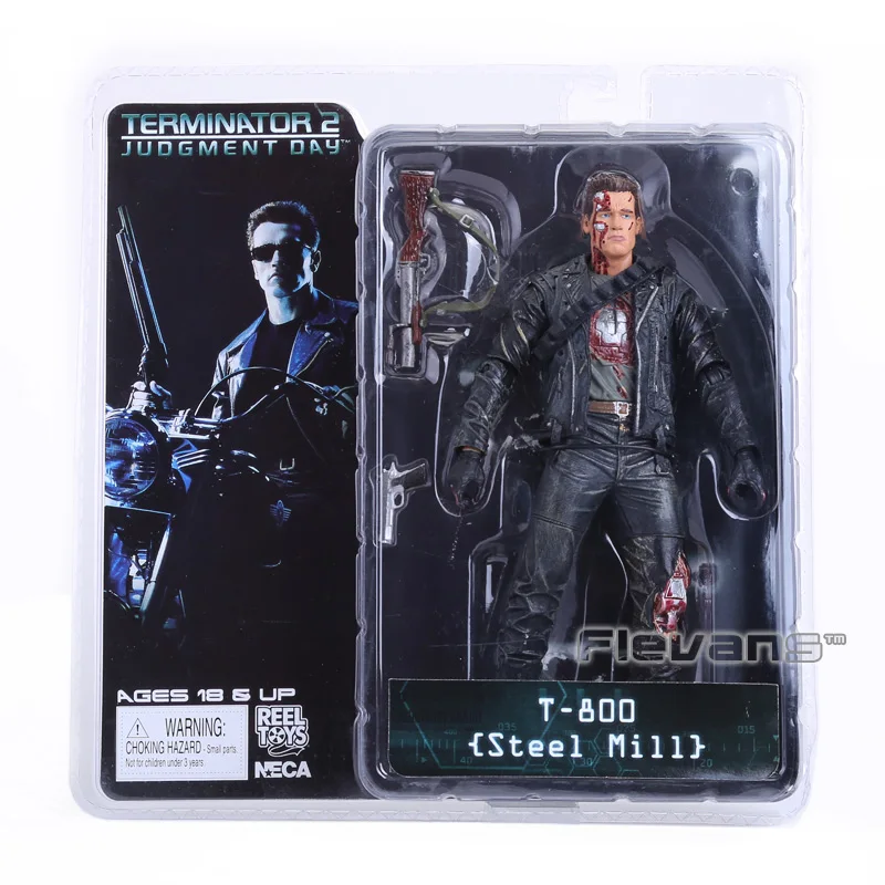 Фигурка эндоскелет NECA The Terminator T 800 1000 ПВХ коллекционная игрушка|figure toy|action figure
