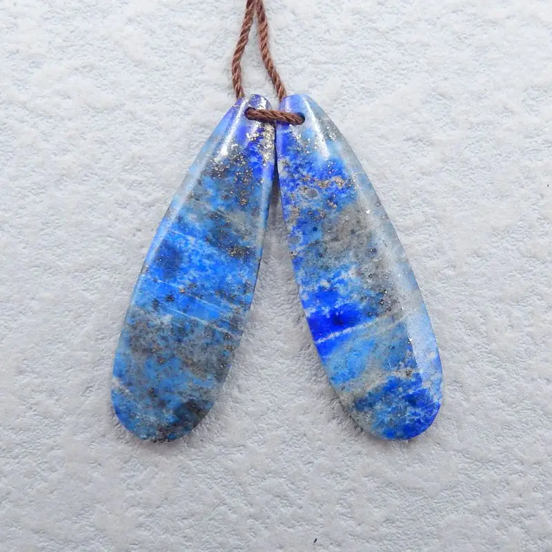 Женские серьги с натуральным камнем 37x12x4 мм 6 г | Украшения и аксессуары