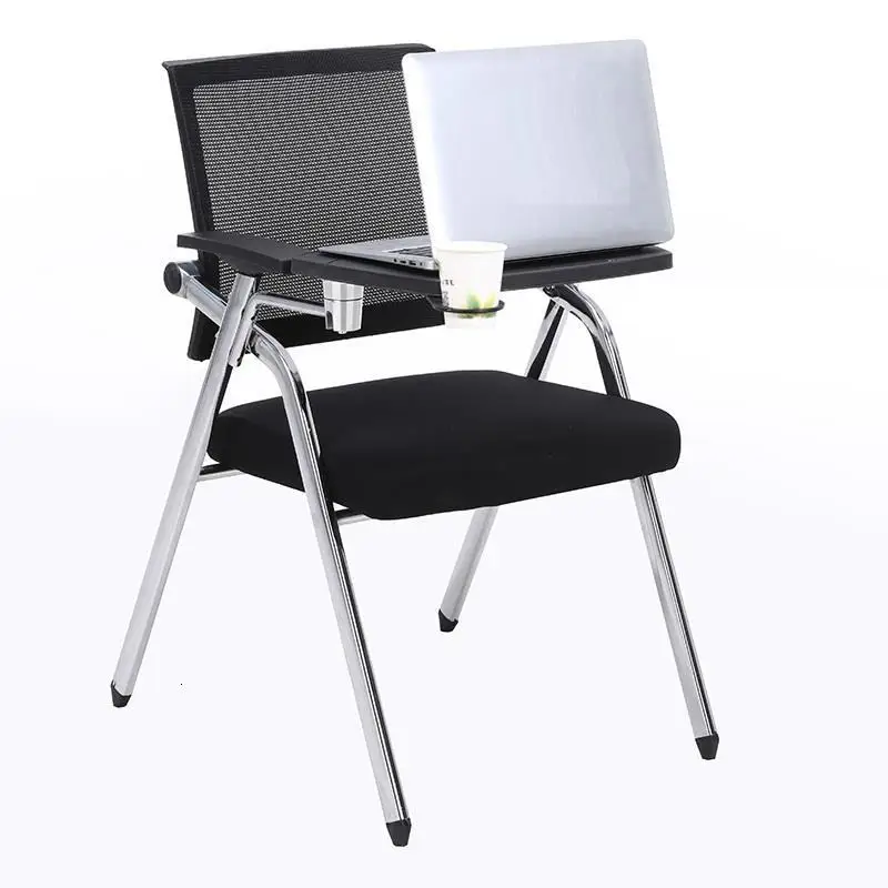 Foldable Conferencia Pegable Metal Bureau Meuble Etudiante Para Kursi Staf De Office Silla Oficina Folding Chair With Board |