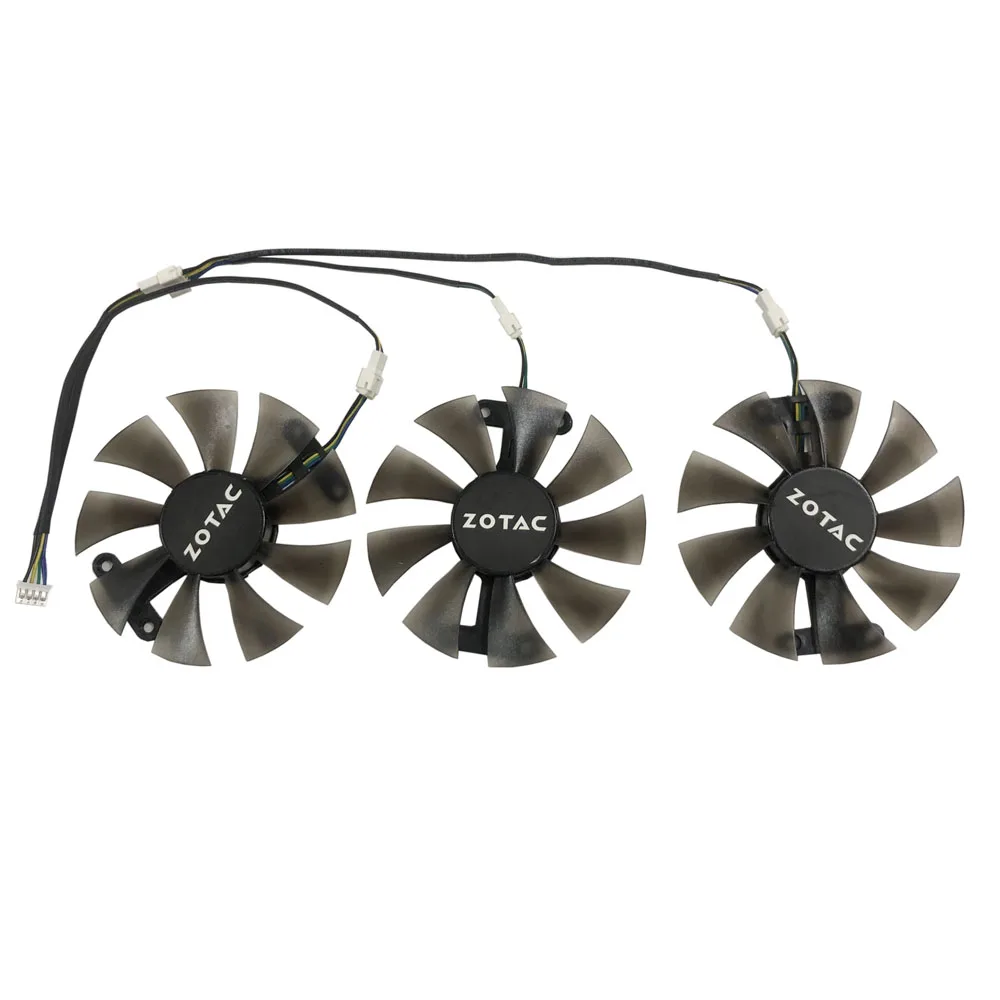 Вентилятор для охлаждения видеокарты ZOTAC Geforce GTX 980ti 6gd5 3 шт./компл. - купить по