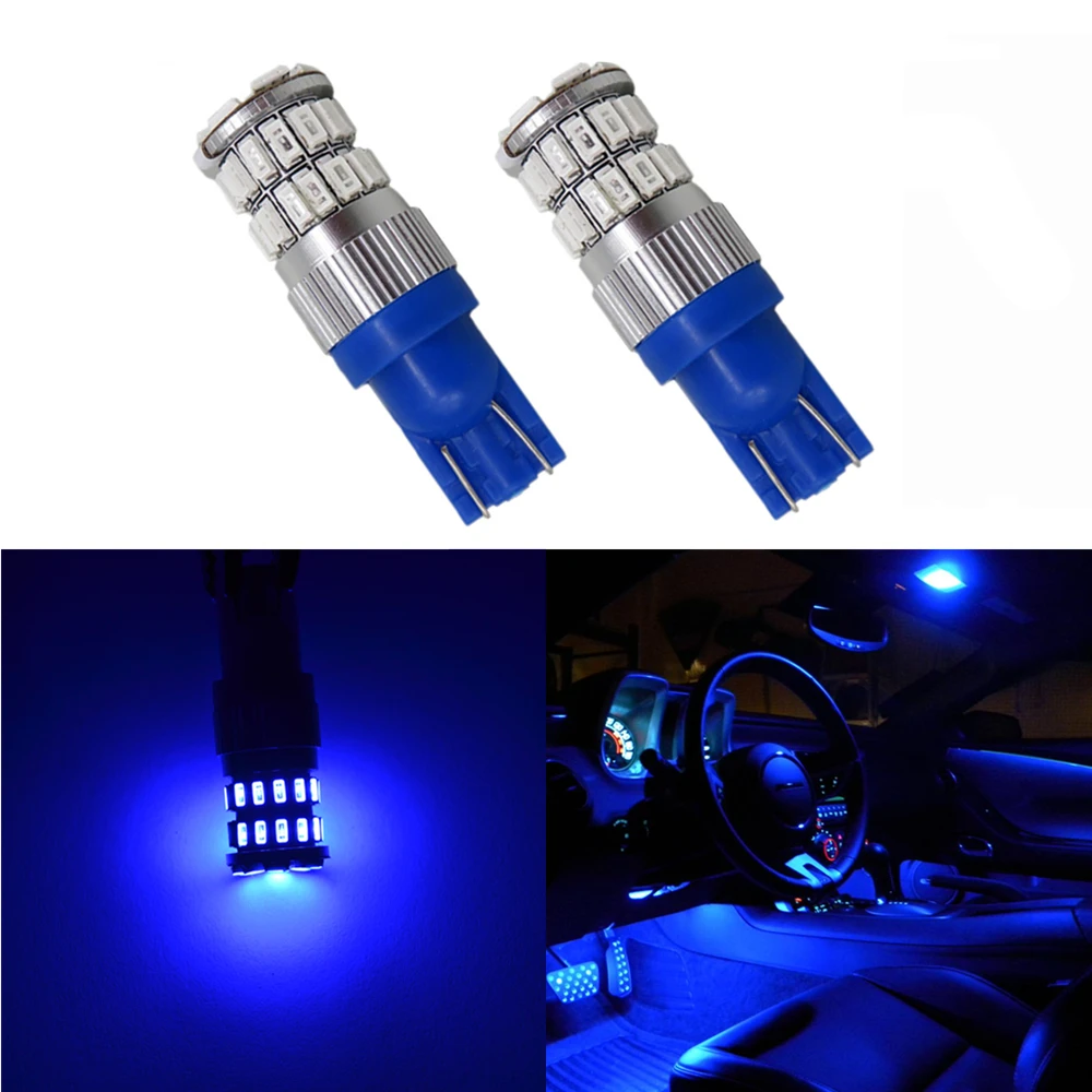 WLJH 2 шт. красный T10 Led W5W 3014 SMD светильник 3rd тормозной верхняя Центральная высокое