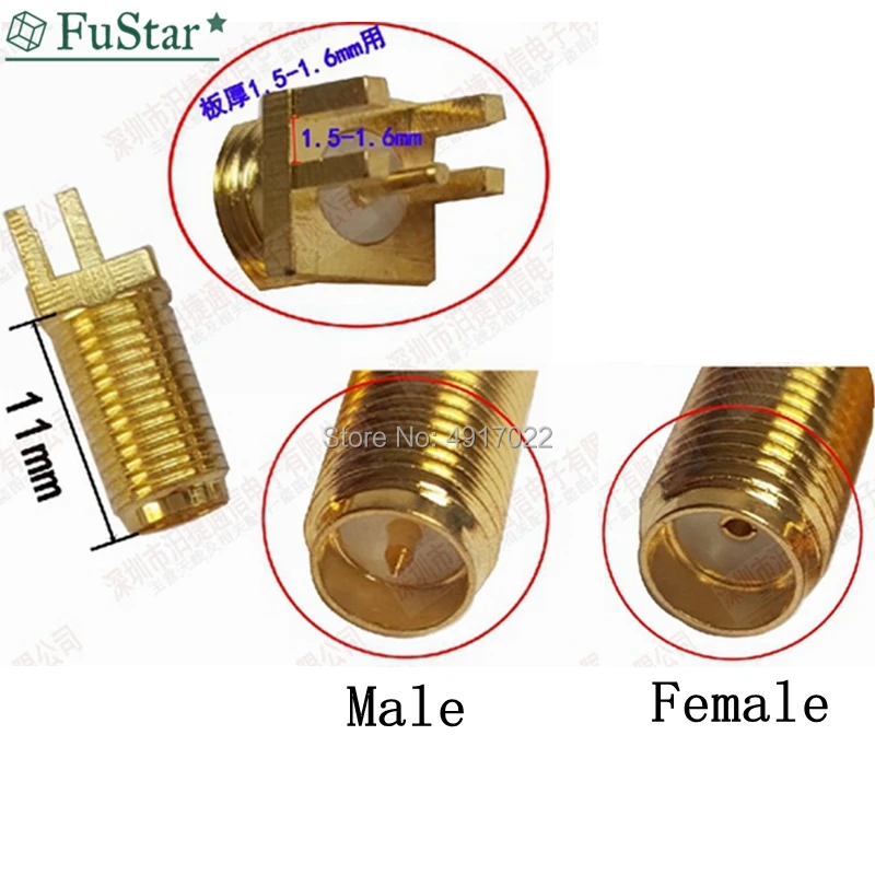 10 шт. разъем SMA Мама или мама (штырь) радиочастотный припой зажим для печатной