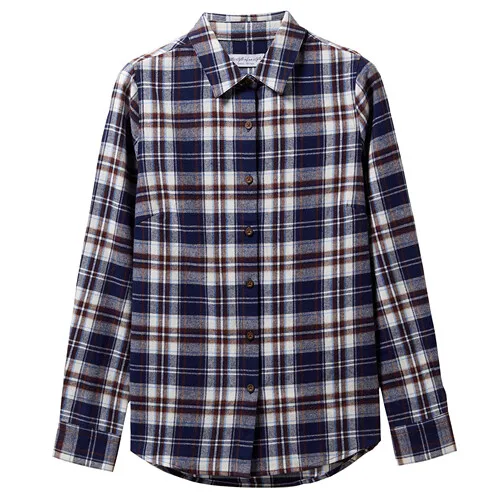 08Blue Giordano женская фланелевая рубашка с длинными рукавами, из натурального хлопка - Цвет: 08Blue