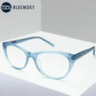Женская винтажная оправа для очков BLUEMOKY, ацетатная прозрачная оправа для диоптрийных очков, оправа для очков в стиле кошачьи глаза