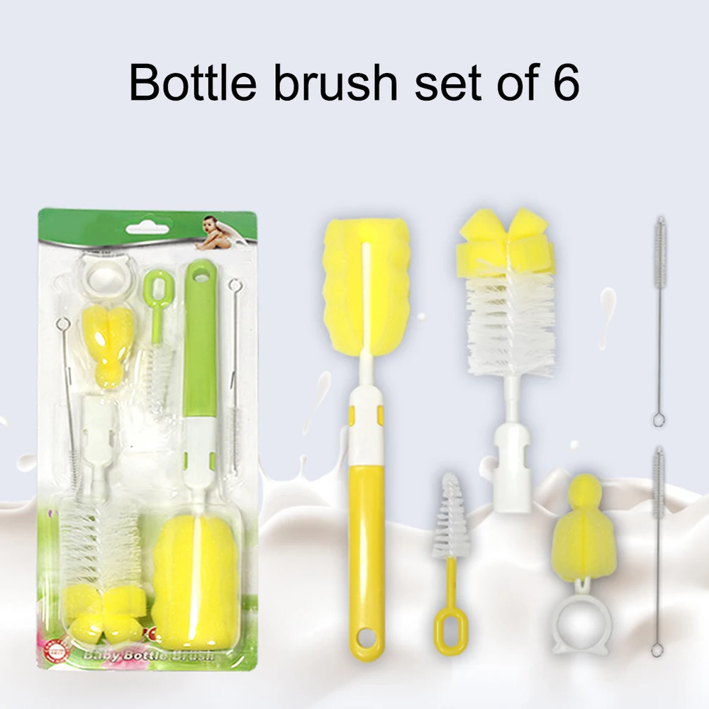 3 6 штук в партии Кухня Набор щеток для чистки мягкий кофейная кружка виде узким