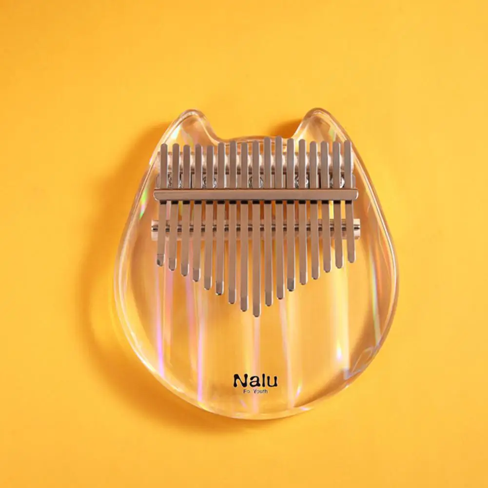 17 клавиш акриловое пианино Kalimba легкое прозрачное для большого пальца Mbira Sanza с