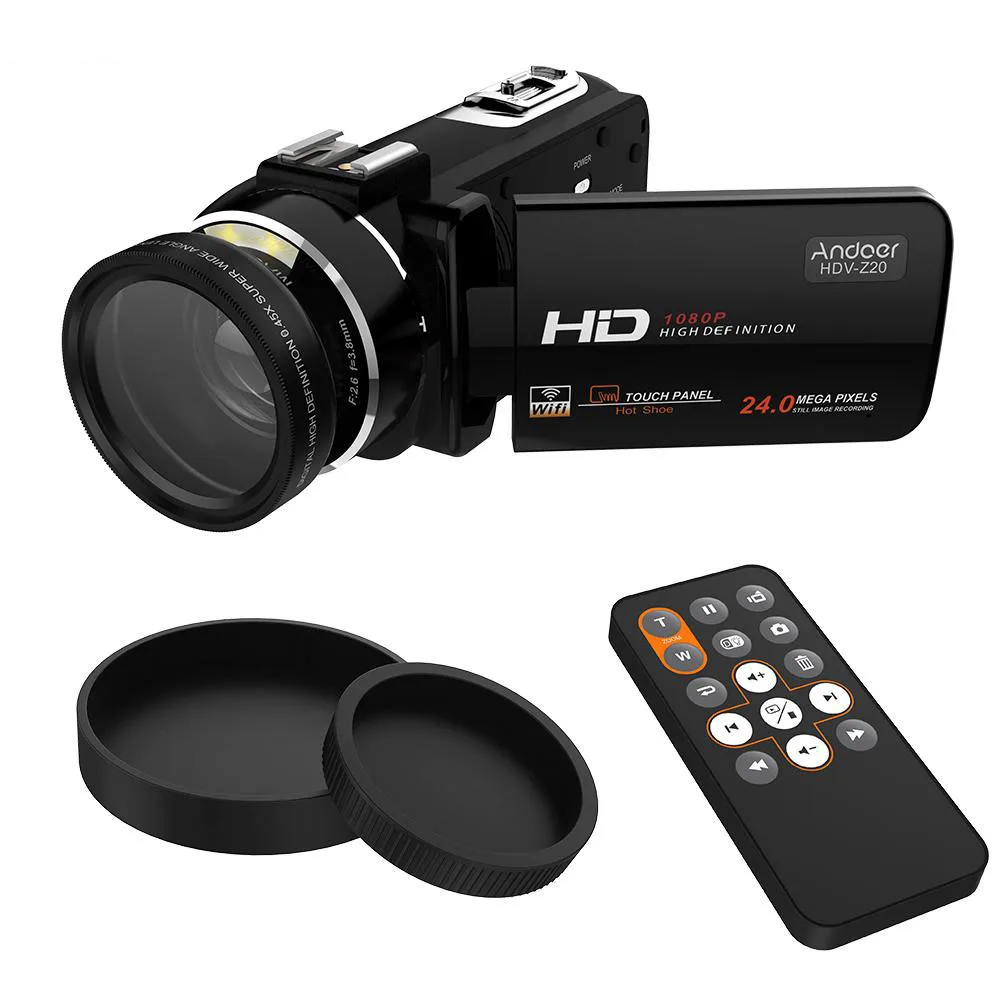 Andoer HDV Z20 Цифровая видеокамера Full HD 1080P Портативные видеокамеры 24 МП 16X цифровой