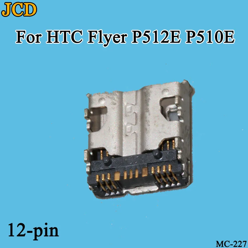 JCD 5PCS/Lot Micro Usb Charge Socket Port Jack Plug For HTC Flyer P510E P512E Charging Connector | Connectors