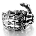 Модное кольцо-скелет в стиле ретро, панк-рок