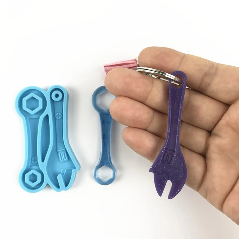 

Tool Wrench Epoxy Resin Mold Keychain Pendant Silicone Mould DIY Crafts Jewelry Decorations Casting Mold