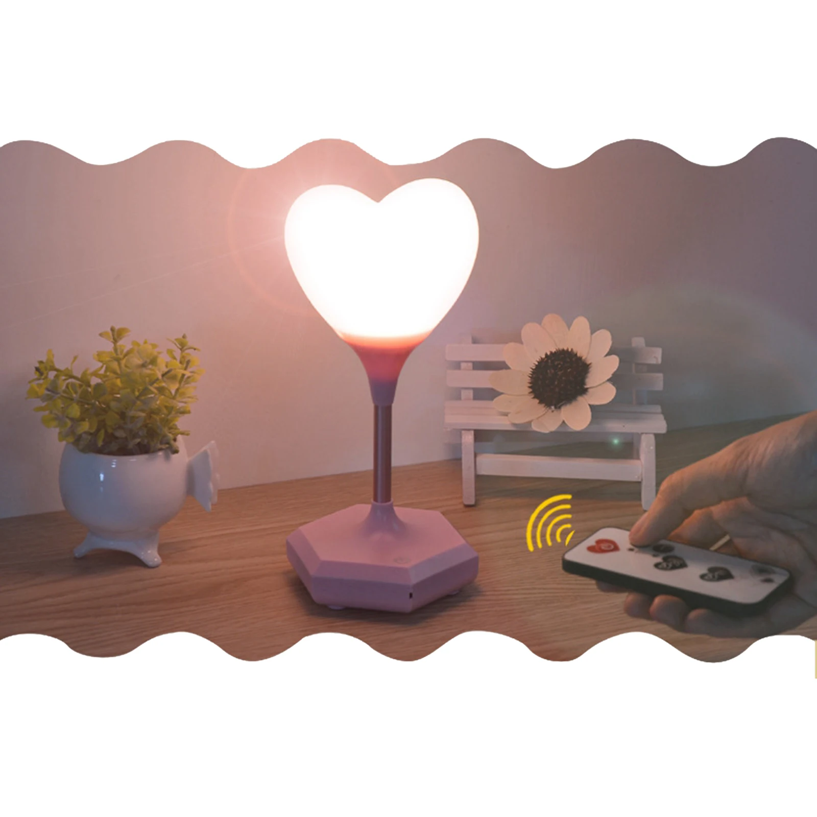 

Night Light USB Rechargeable Kids Children Bedroom Lamp Remote Control
