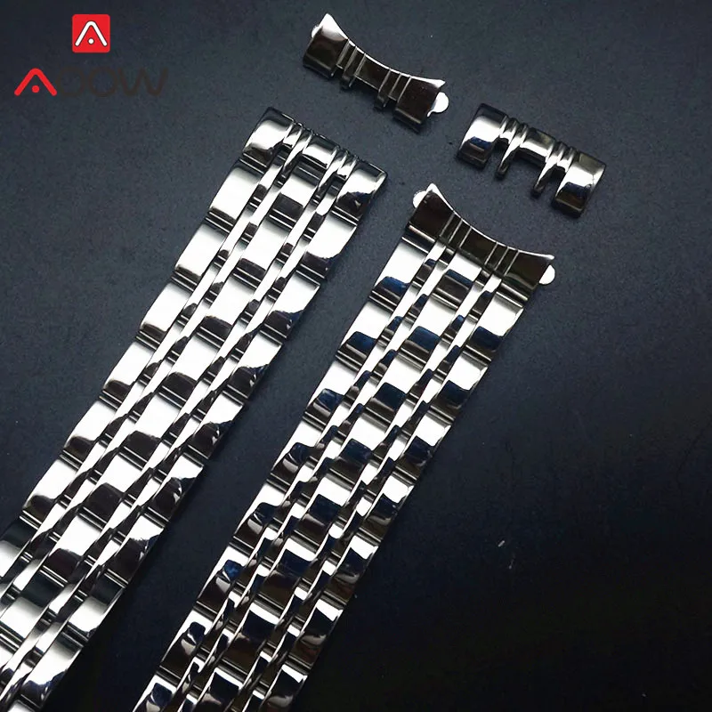 Stainless Steel Band Strap Butterfly Buckle Men Women Replacement Bracelet Watch Accessories for Armani AR1926 AR1908 Rose Gold | Наручные