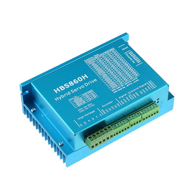 

HBS86H Closed Loop Servo Motor Driver HBS860H Hybrid Step Servo Drive With RS232 28TE