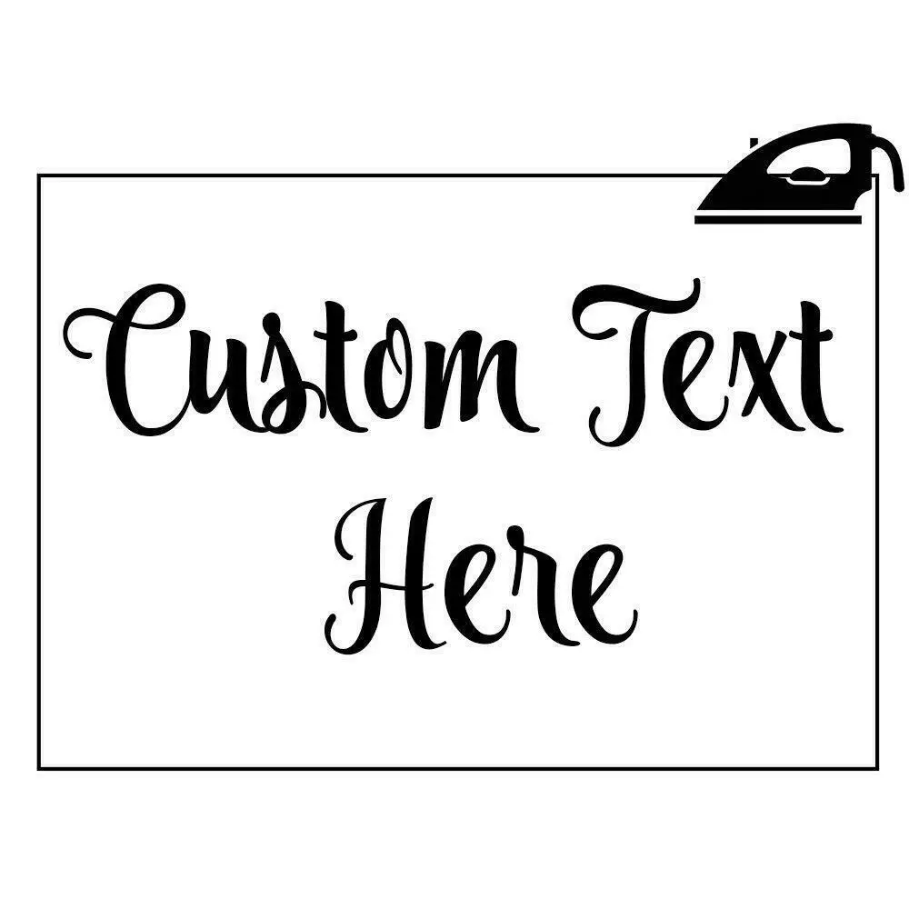 Индивидуальная термонаклейка на футболку персонализированная наклейка с любым