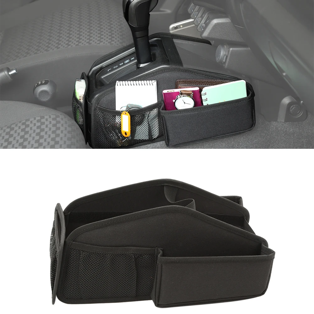 Car Gear Shift Storage Bag Organizer Tray for Suzuki Jimny 2019 2020 2021 2022 JB64 JB74 Interior Accessory Styling Oxford Cloth