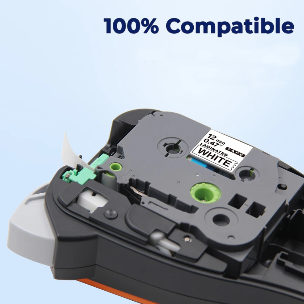 Совместимость 24 мм 155 этикетки с белыми пятнами прозрачный лента принтера для