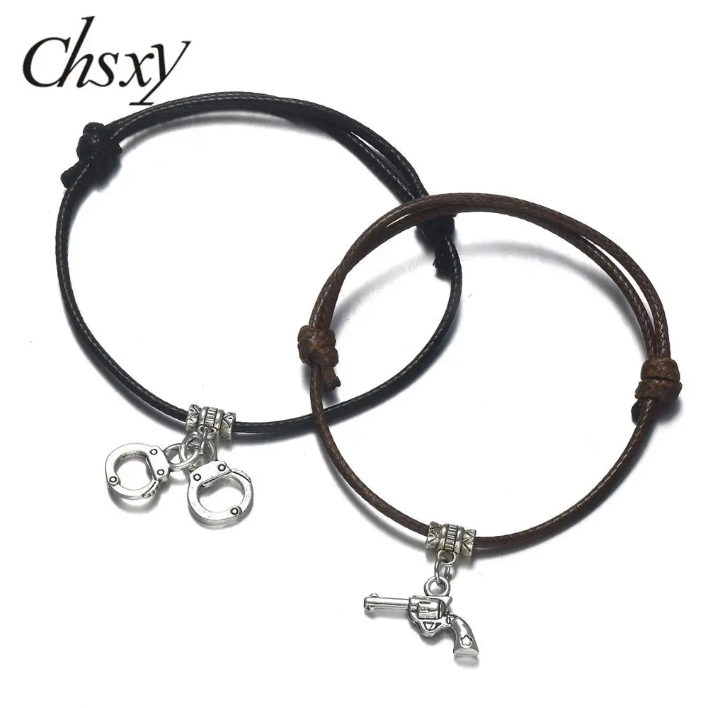 CHSXY Новый уникальный наручники пистолет браслет партнеры по преступлению