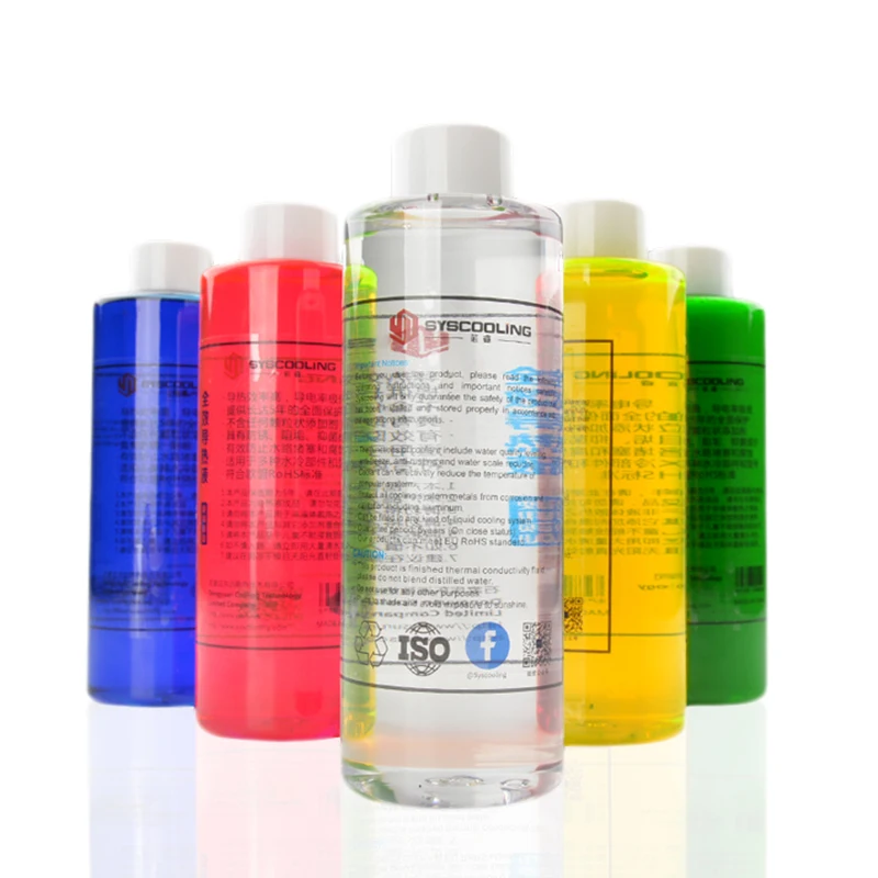 Syscooling water cooling coolant RoHS standard 500ML colorful thermal fluid UV effect for PC water cooling