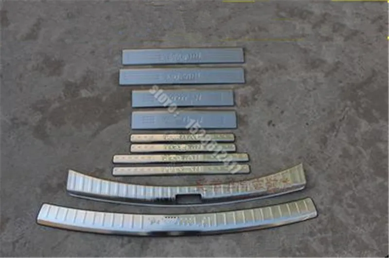 

stainless steel Car tailgate trunk Rear Bumper Protector Sill for Volkswagen Touran 2005-2015 Car Styling