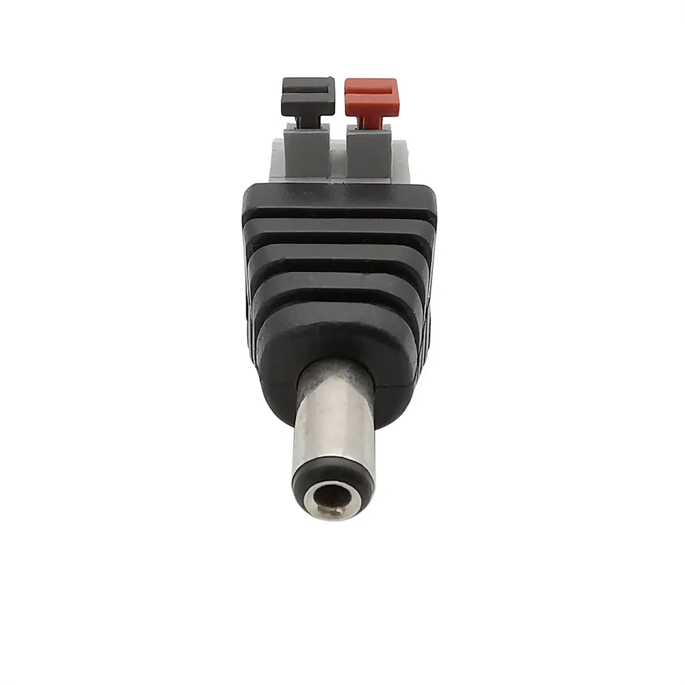 10Pcs/lot 5.5 x 2.1mm No Screws DC Power Male Plug and Female Jack Socket Adapter Cable LED Light Strip CCTV Cameras Connectors |
