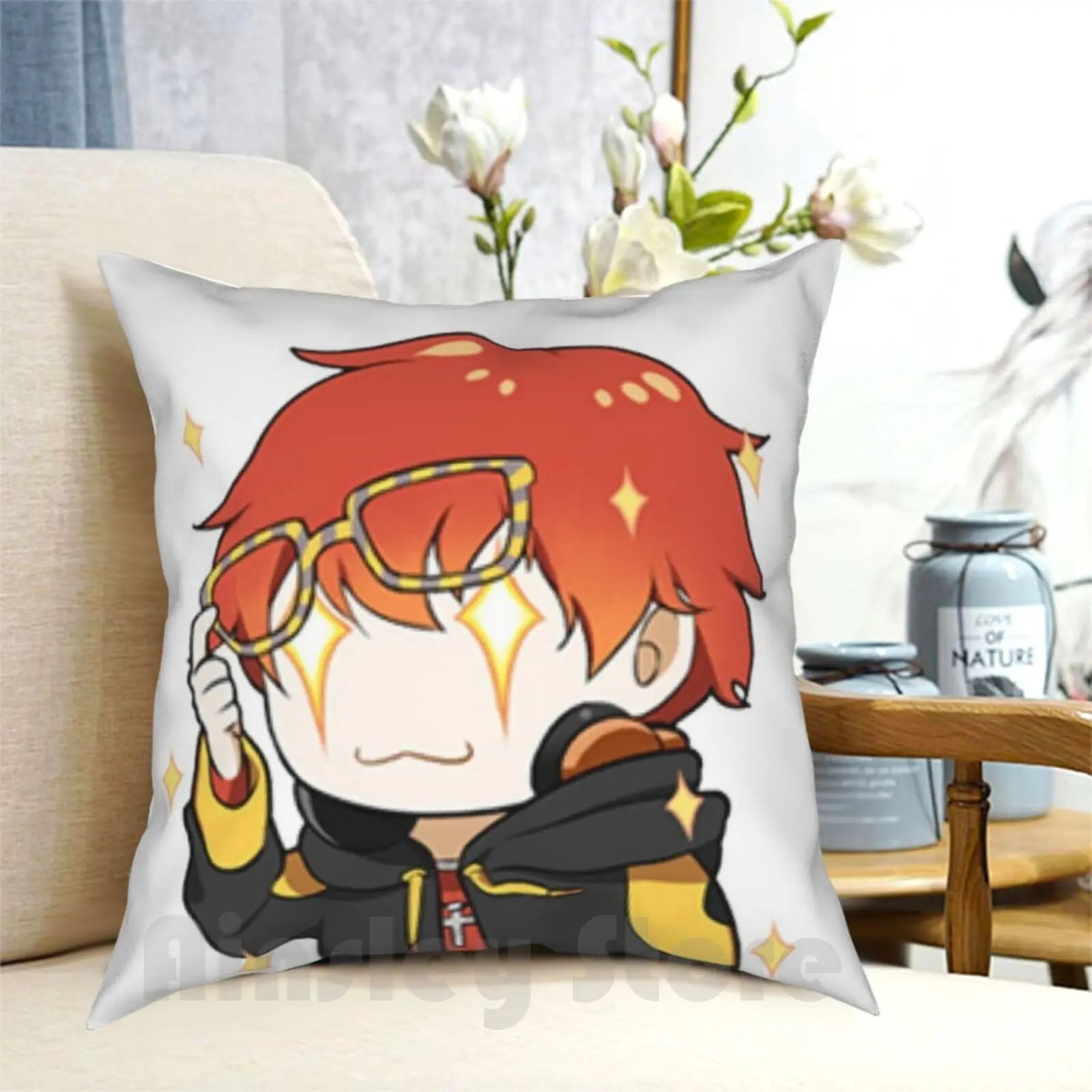 Mystic Messenger: блестящий 707 Чехол на подушку с принтом для дома мягкая искусственная