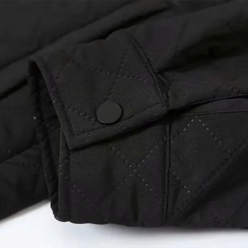 

Women's Winter Fashion Cotton Jackets 2021 Long Oversize Shirt Coats Bf Long Sleeve Simplee Parkas Female Black Casual Clothing