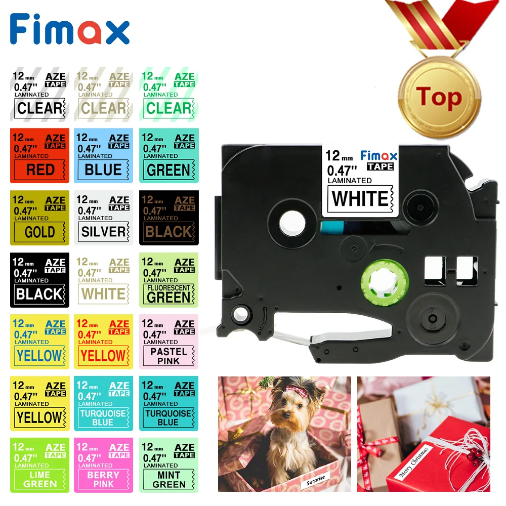 Fimax 31 цвет 231 лента для этикеток 1 шт. TZ231 431 531 631 12 мм принтера черно белого