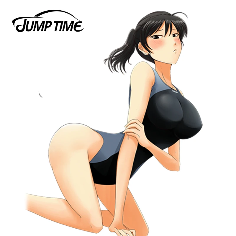 JumpTime 13 см x 10 Виниловая наклейка для автомобиля с изображением горячей девушки