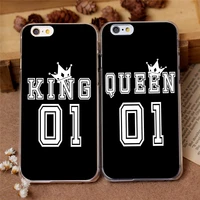 lovers cover king and queen phone cases soft for iphone xs mobile shell xr x 11 pro max 12 mini se 5s 6s 6 7 8 plus funda coque